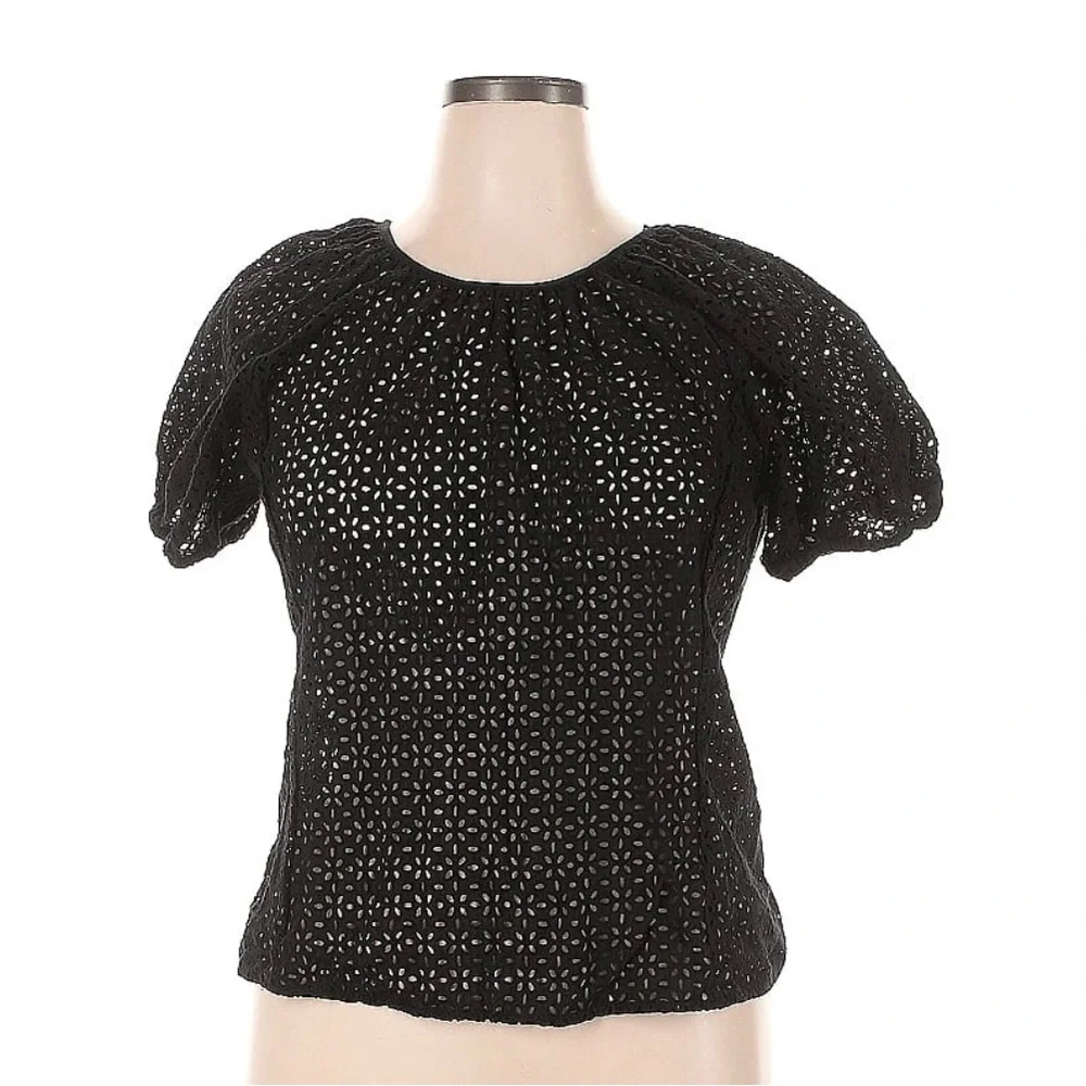 J.Crew short sleeve blouse size 16‎